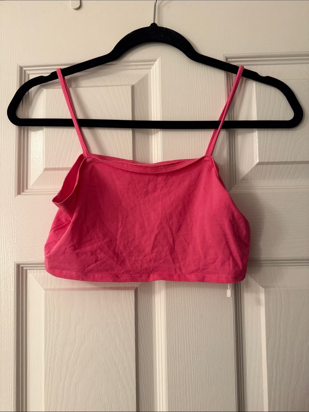 Amazon Pink Cropped Spaghetti Strap Cami